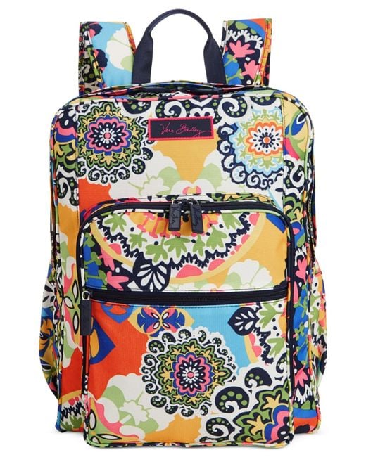 Vera Bradley Pink Lighten Up Large Backpack