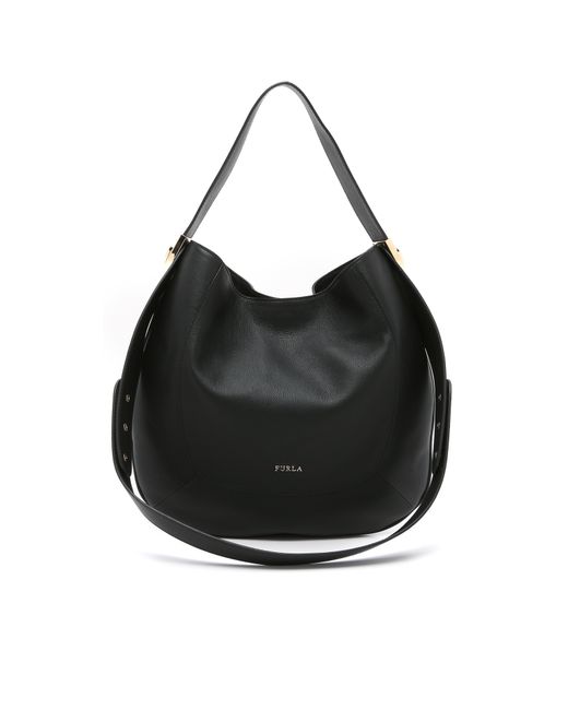 Furla Luna Hobo Bag in Black | Lyst
