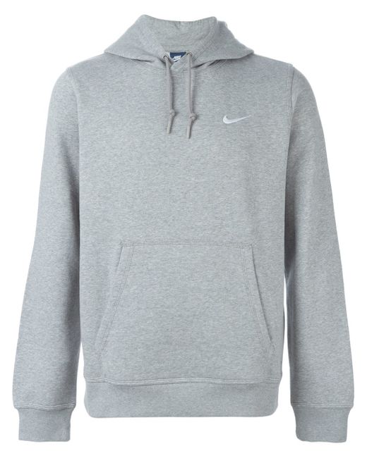 Nike Gray 'club Hoody' Sweatshirt for men