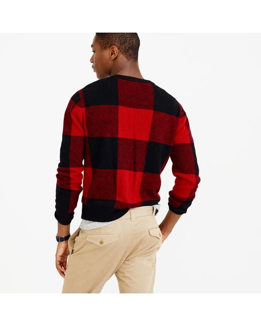 Plaid clearance sweater mens