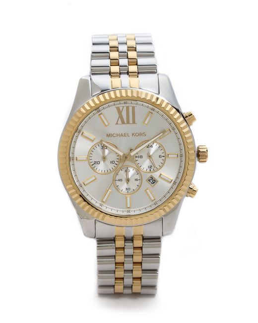 Michael Kors Metallic Mens Lexington Watch