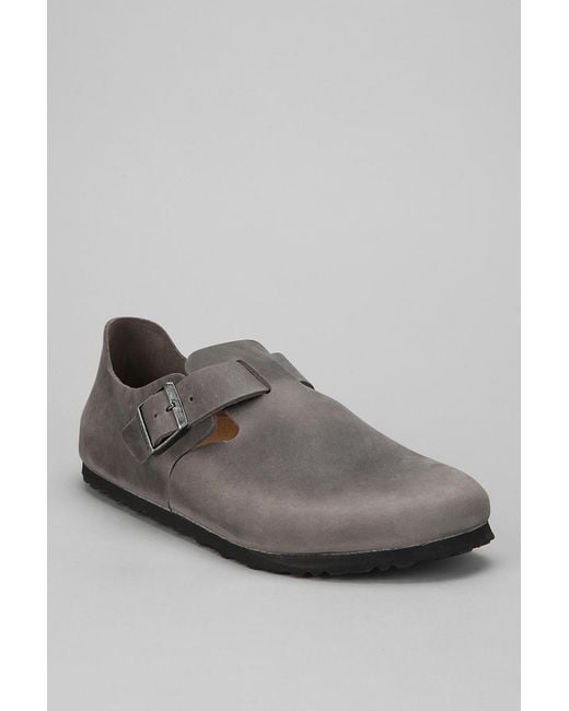 Birkenstock Gray Oiledleather London Shoe for men