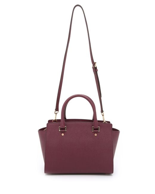 Michael kors selma medium clearance top zip satchel