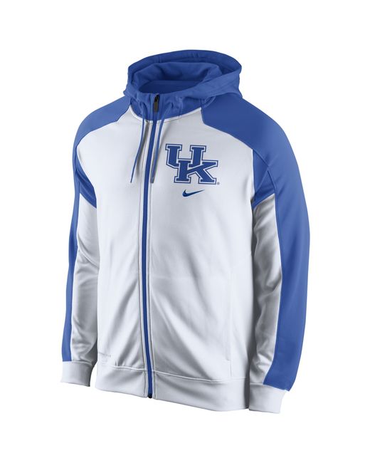 Nike Blue Mens Kentucky Wildcats Thermafit Fullzip Hoodie for men