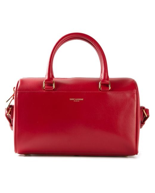 Saint Laurent Red Classic Baby Duffle Bag