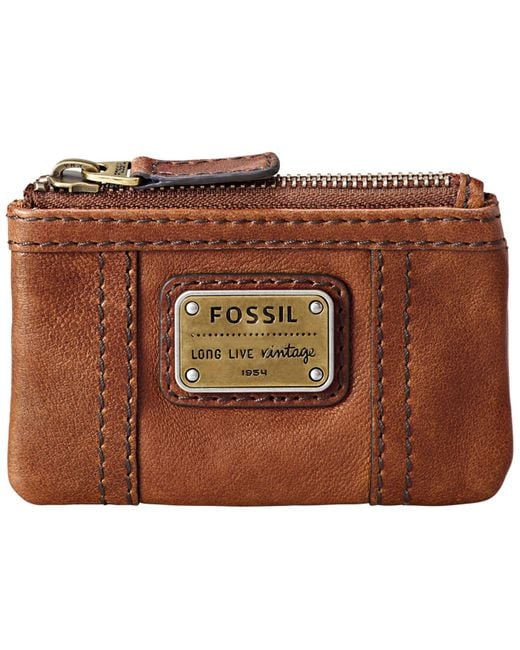 Fossil Brown Emory Leather Coin Purse