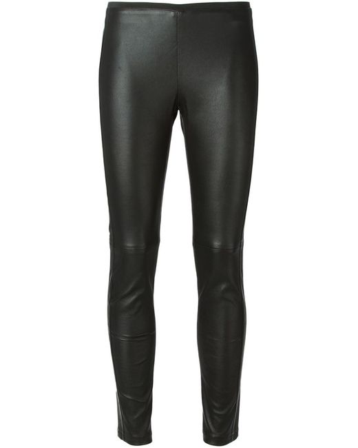 Emporio Armani Skinny Leather Trousers 