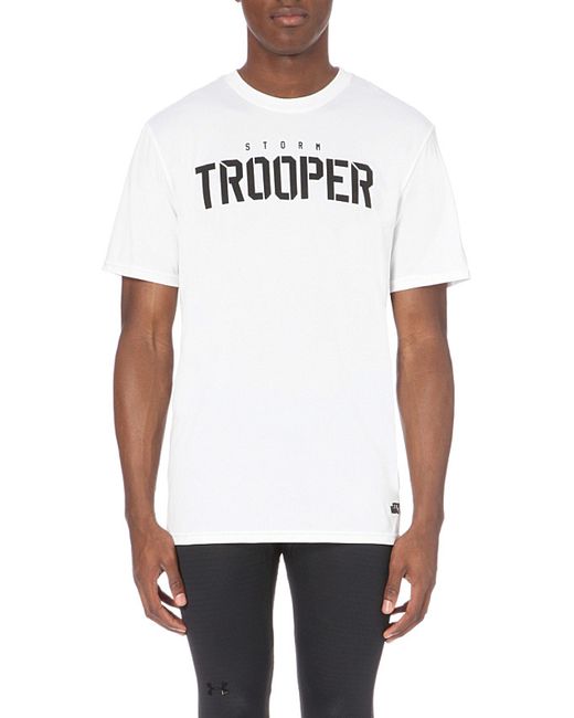 Under Armour White Skull Stormtrooper Jersey T-shirt for men