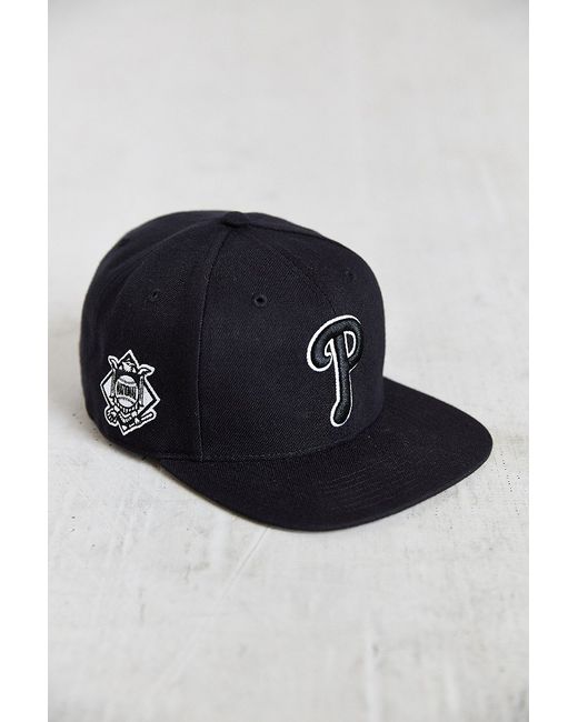 47 Brand Black Sure Shot Phillies Snapback Hat for men