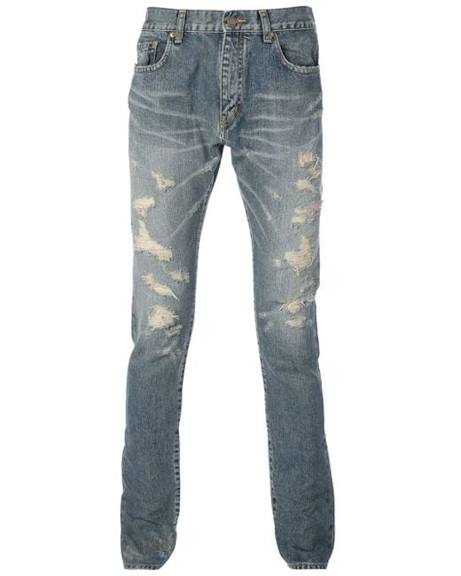 saint laurent crash denim