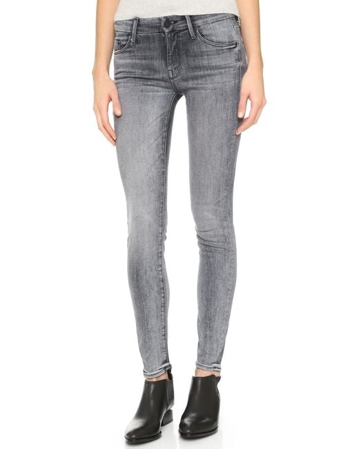 Mother Gray The Looker Skinny Jeans - Grim Shadows