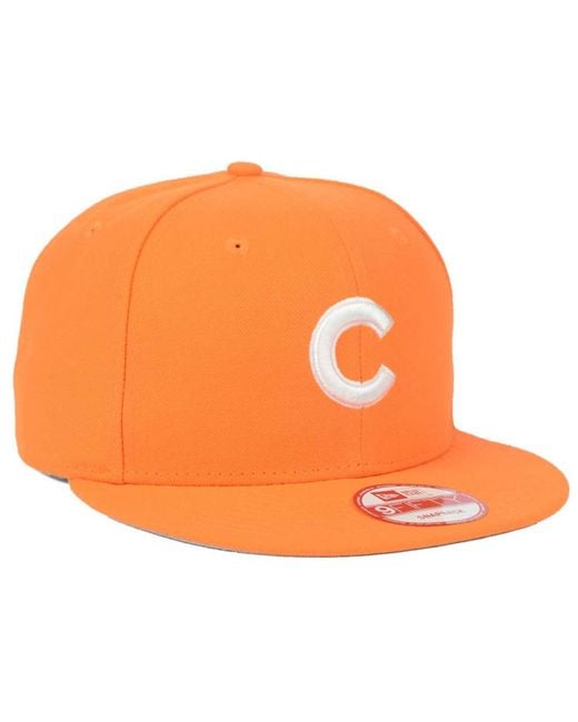 KTZ Orange Chicago Cubs C-dub 9fifty Snapback Cap