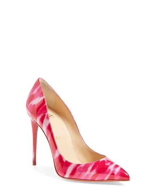 Christian louboutin Pigalle Follies Glitter Patent Leather Pumps ...