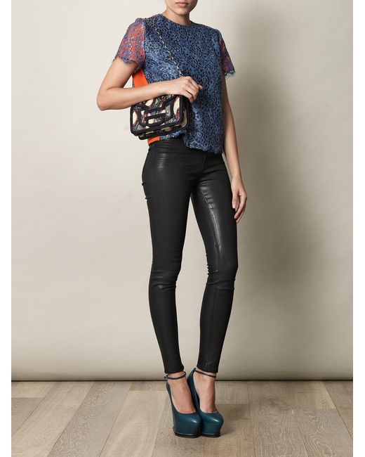 620 Coated Lowrise Skinny Stealth Jeans 