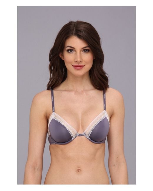 Calvin Klein Blue Perfectly Fit Sexy Signature Unlined Underwire Bra