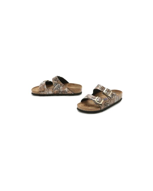 Birkenstock Arizona Python Sandals Python Bronze in Metallic Lyst