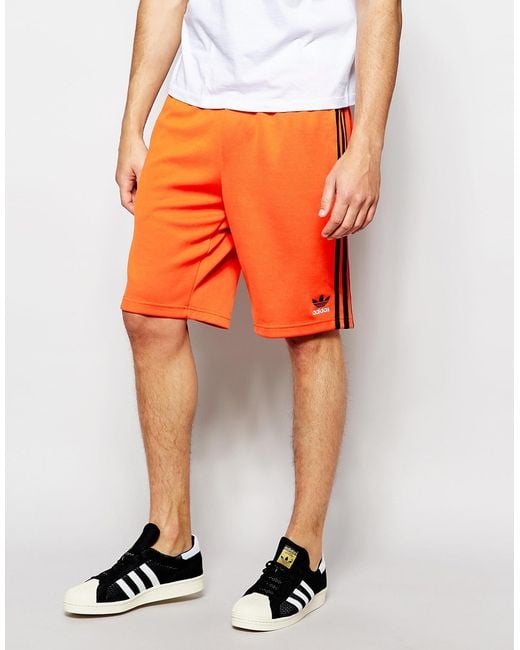 Adidas Originals Orange Superstar Shorts Aj6940 for men