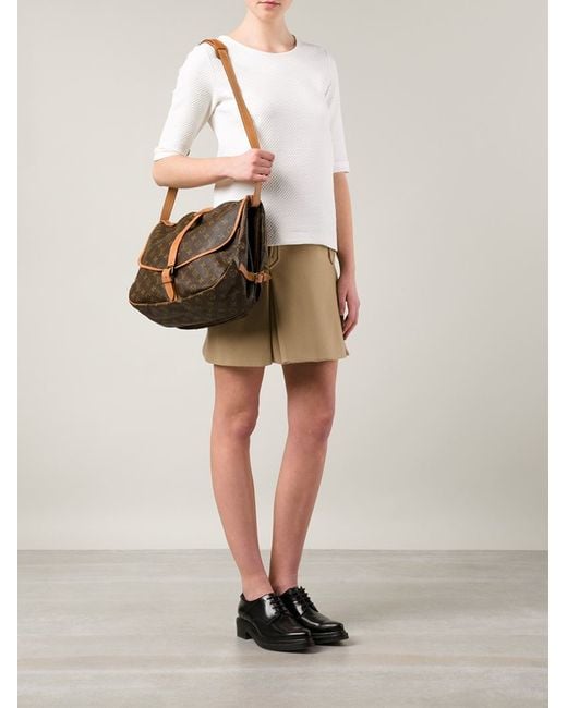 Louis Vuitton Brown 'saumur 35' Shoulder Bag