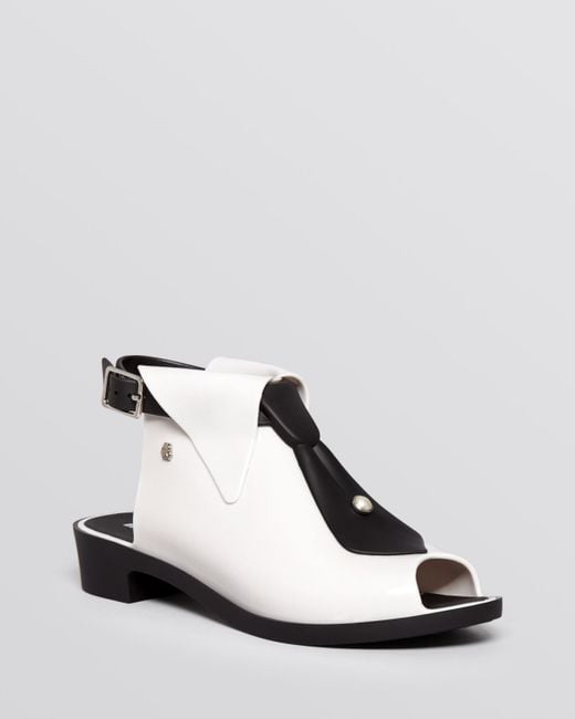 peep toe jelly sandals