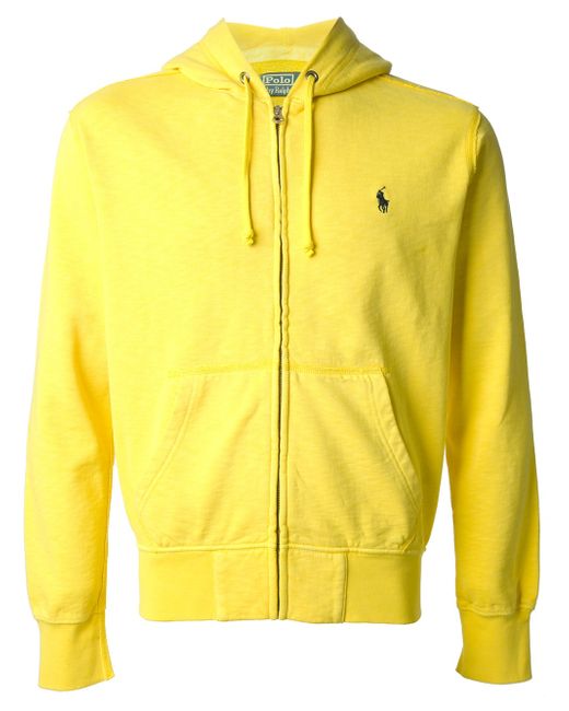 Polo Ralph Lauren Yellow Zip Front Hoodie for men