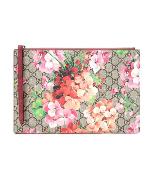 Gucci Multicolor Gg Blooms Printed Clutch