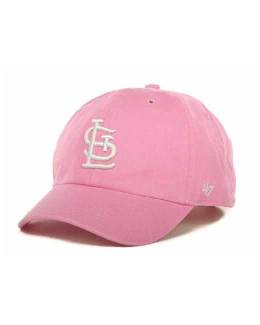 47 Brand Pink Kids' St. Louis Cardinals Clean Up Cap for men