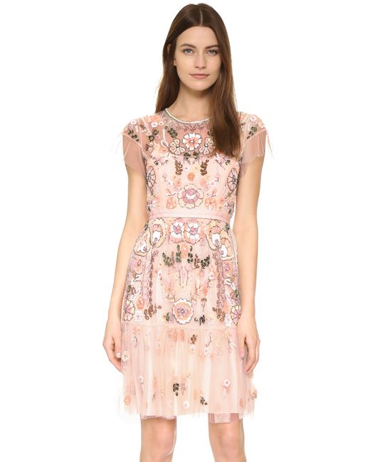 Needle & Thread Multicolor Floral Tiered Dress