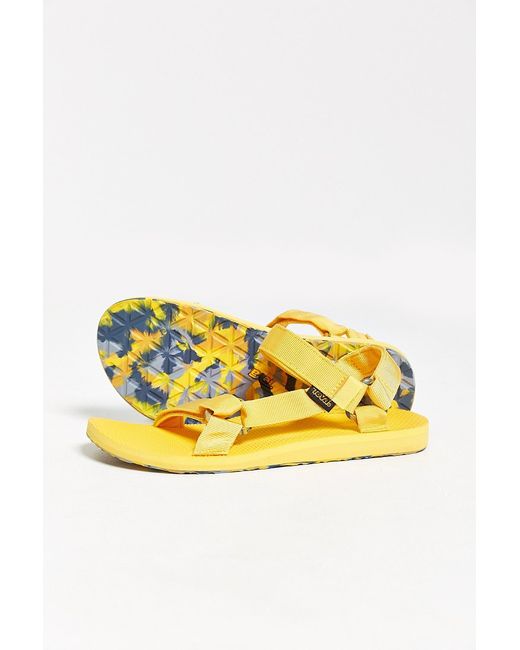 Teva Yellow Original Universal Marbled Sandal for men