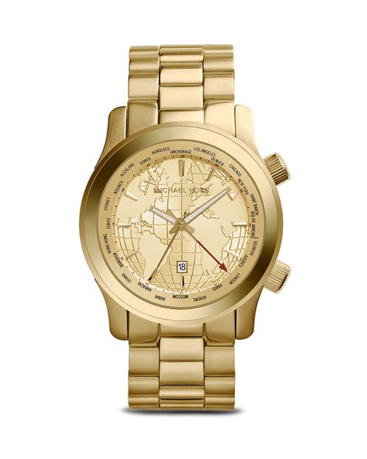 Michael Kors World Map Runway Watch 