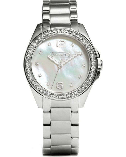COACH Metallic Mother Of Pearl Watch 14501656