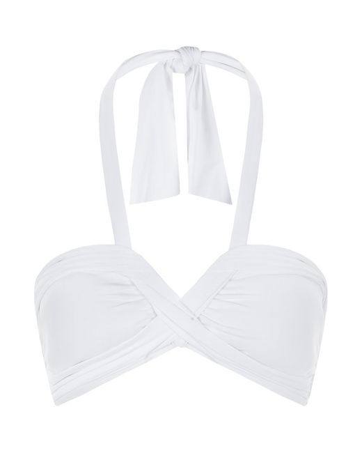 Seafolly White Goddess Bandeau Bikini Top