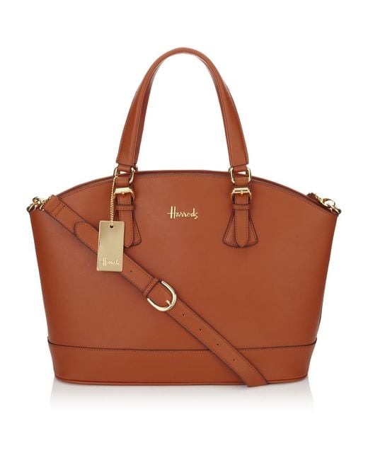 Harrods Brown Wyndham Shoulder Bag