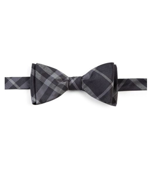 Burberry Blake Narrow Check Bow Tie in Black for Men | Lyst