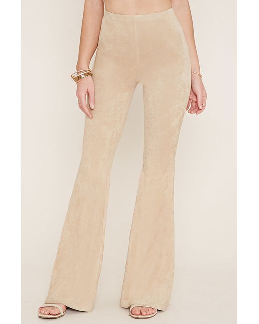 Forever 21 Faux Suede Flared Pants in 