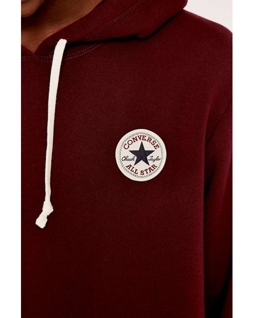 skære At give tilladelse spin Converse All Star Core Bordeaux Hoodie Sweatshirt in Red for Men | Lyst UK