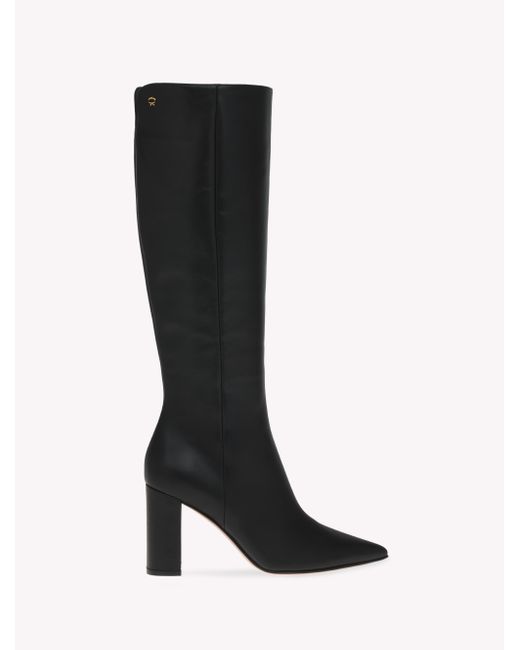 Gianvito Rossi Black Lyell Boot, Boots, , Leather