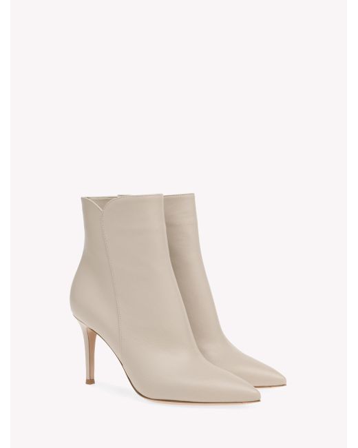 Gianvito Rossi White Levy 85, Booties