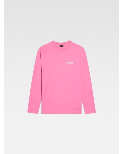 Jacquemus Pink Le T-Shirt Manches Longues