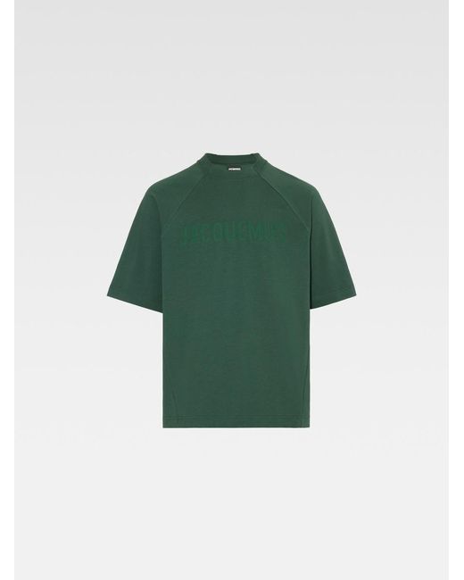 Jacquemus Green Le T-Shirt Typo for men