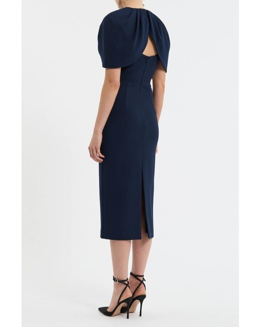 Rebecca Vallance Blue Xena Midi Dress