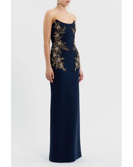 Rebecca Vallance Blue Orla Gown
