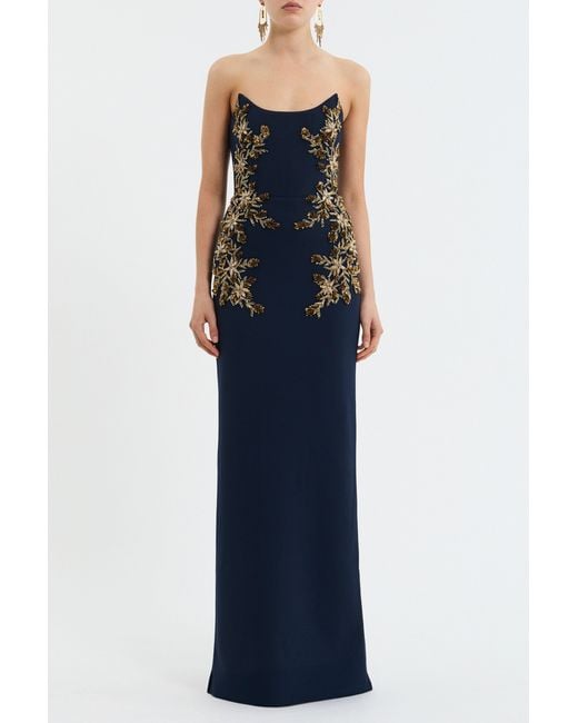 Rebecca Vallance Blue Orla Gown