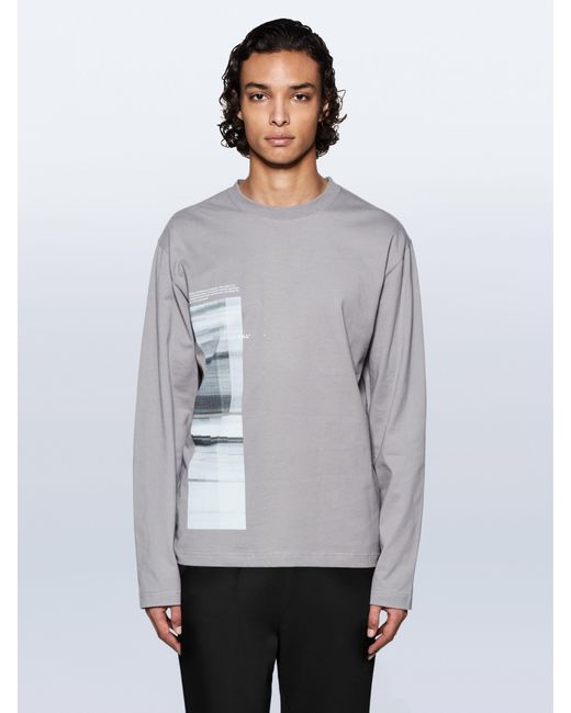A_COLD_WALL* Cotton Diffusion Graphic Ls T-shirt in Gray for Men | Lyst