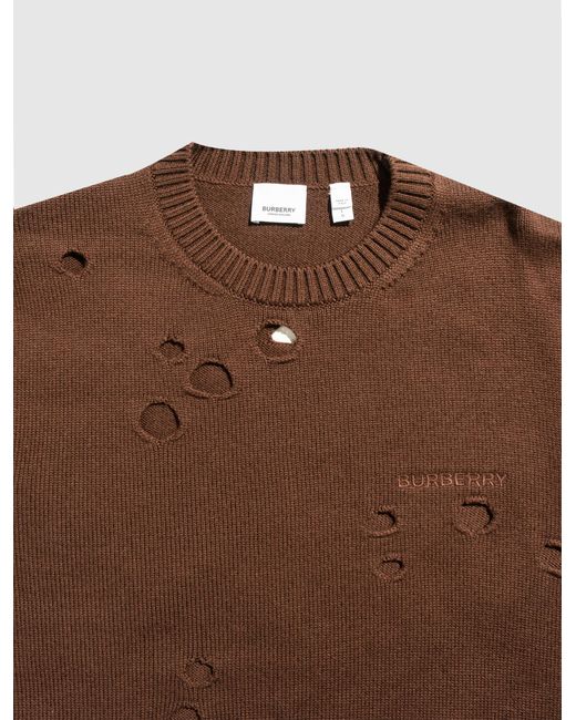 Burberry Parish Knit Sweater in Brown for Men | Lyst