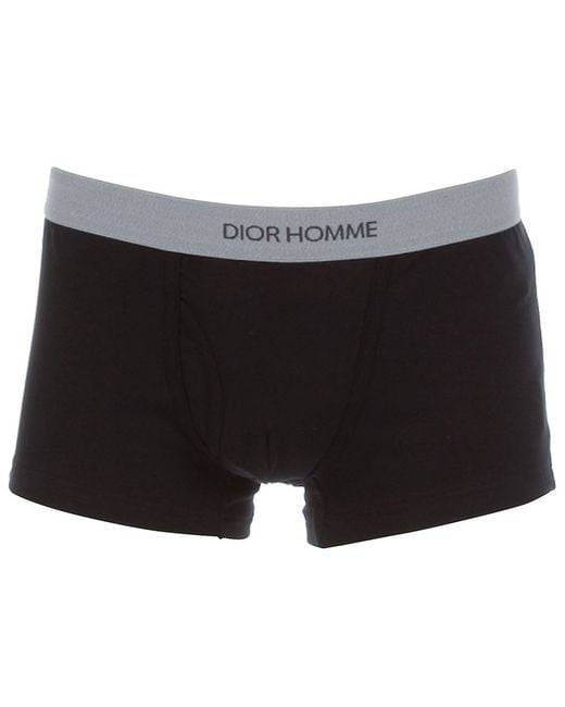 Dior Homme Black Logo-Detailed Boxer Shorts for men