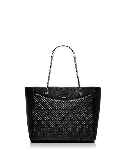 Tory Burch Fleming Tote in Black Lyst