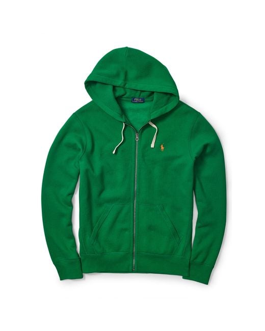 Polo Ralph Lauren Green Fleece Full-zip Hoodie for men