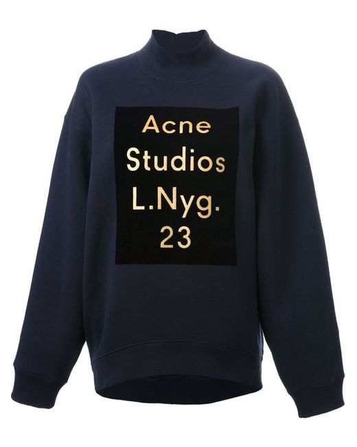 Acne Studios Blue 'Beta Flock' Sweatshirt