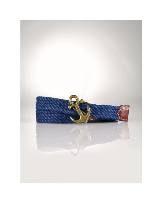 Polo Ralph Lauren Anchor Rope Belt in Blue for Men