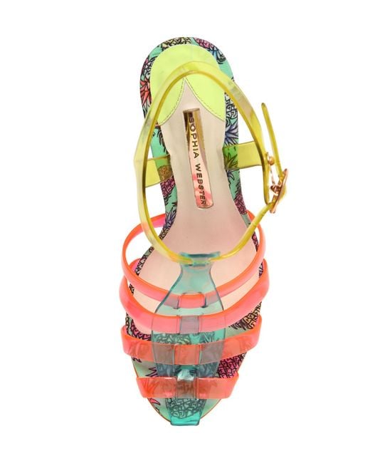 Sophia Webster 100Mm Rosa Pineapple Jelly Sandals Lyst